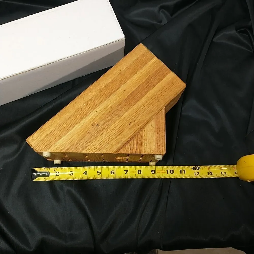 Wusthof Knife Storage Block 9 Slot Natural Finish Solid Wood